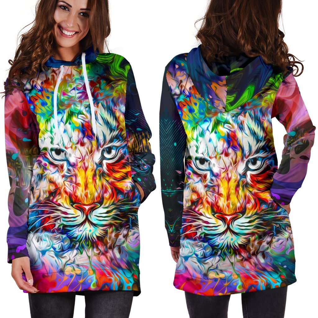 Wild Tiger Hoodie Dress