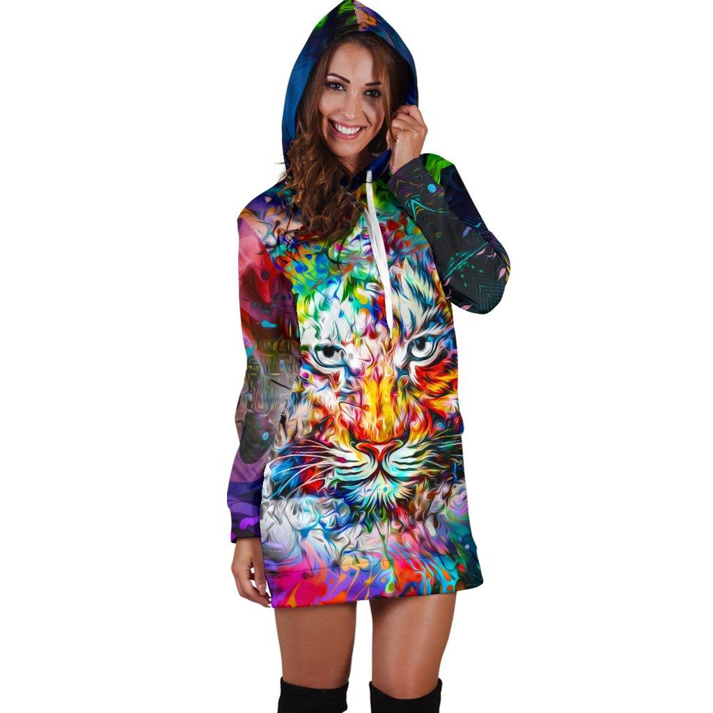 Wild Tiger Hoodie Dress
