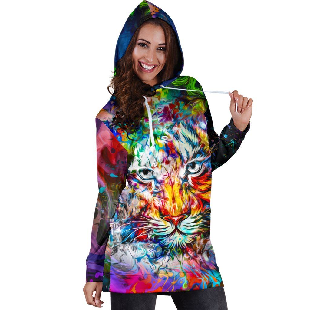 Wild Tiger Hoodie Dress