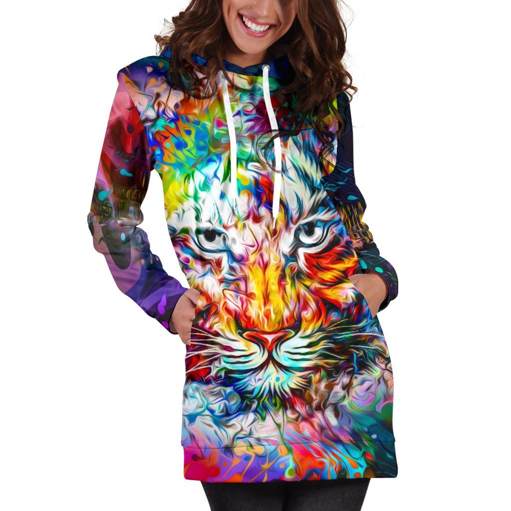 Wild Tiger Hoodie Dress