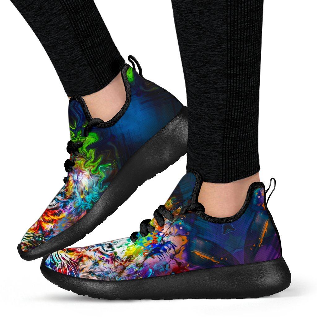Wild Tiger Mesh Knit Sneakers
