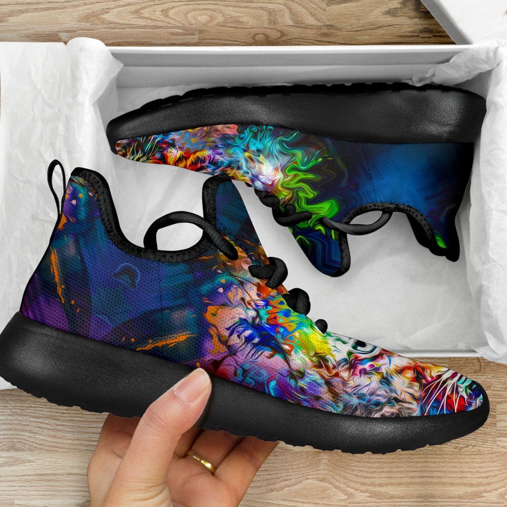 Wild Tiger Mesh Knit Sneakers
