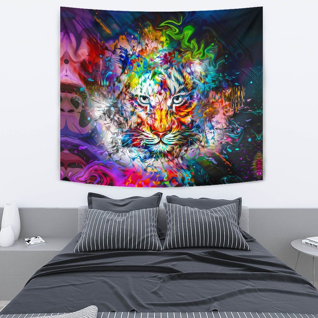 Wild Tiger Wall Tapestry