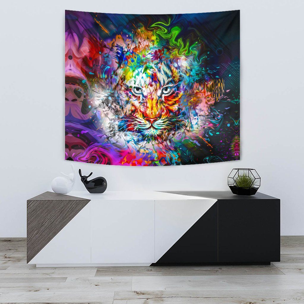 Wild Tiger Wall Tapestry