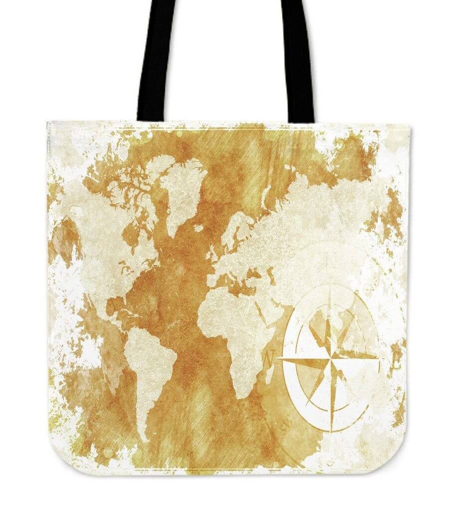 World Map Tote Bag